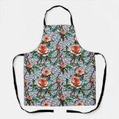 美しいモザイクフェイクの花柄 エプロン (正面)