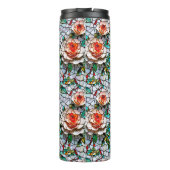 美しいモザイクフェイクの花柄 タンブラー (裏面)