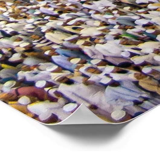 美しいモスクメッカイスラムのカアバの贈り物 ポスター (角)