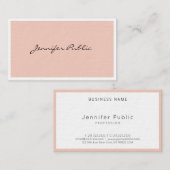 美しいモダンお洒落デザインプエレガントライナラグジュアリー 名刺 (正面/裏面)