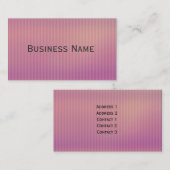 美しいモダンのストライブ柄のデザイン 名刺 (正面/裏面)