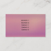 美しいモダンのストライブ柄のデザイン 名刺 (裏面)