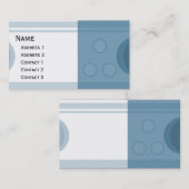 美しいモダンのストライブ柄のデザイン 名刺 (正面/裏面)