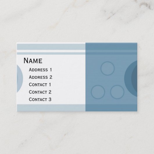 美しいモダンのストライブ柄のデザイン 名刺 (正面)