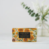 美しいモダンひまわりコレクション 名刺 (スタンド正面)