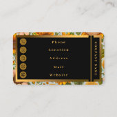 美しいモダンひまわりコレクション 名刺 (裏面)