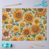 美しいモダンひまわりコレクション 薄葉紙 (クラフト)