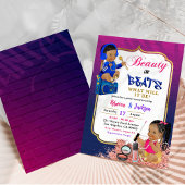 美しいモダンまたはビート性別表示招待状 招待状