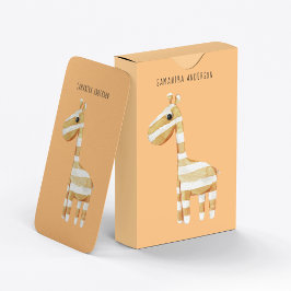 美しいモダンオレンジキリン トランプ