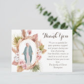 美しいモダンカトリックの哀悼 サンキューカード (スタンド正面)