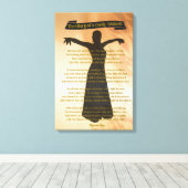 美しいモダンキリスト教スピリチュアル女性 キャンバスプリント (インサイチュ (ウッドフロア))