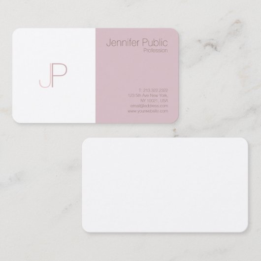 美しいモダンサロンメイクアップアーティストシルクラグジュアリー 名刺 (正面/裏面)