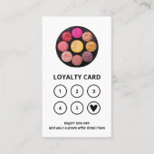 美しいモダンサロンQRコードロイヤリティカード ロイヤリティカード (正面)
