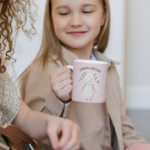 美しいモダンパステルピンクバニーウィズネーム