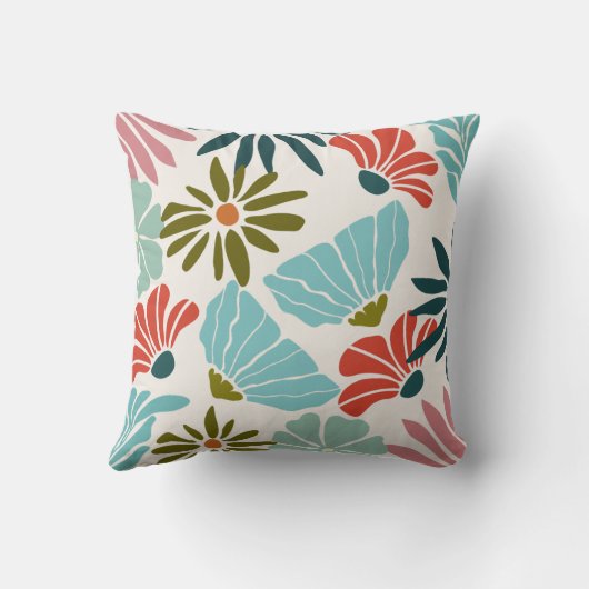 美しいモダンフローラ装飾用クッション クッション (裏面)