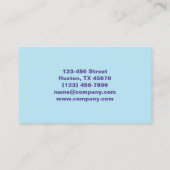 美しいモダンマニキュリストネイルアーティストネイルサロン 名刺 (裏面)