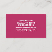 美しいモダンメイクアップマニキュア爪、 ネイルネイルサロン 名刺 (裏面)