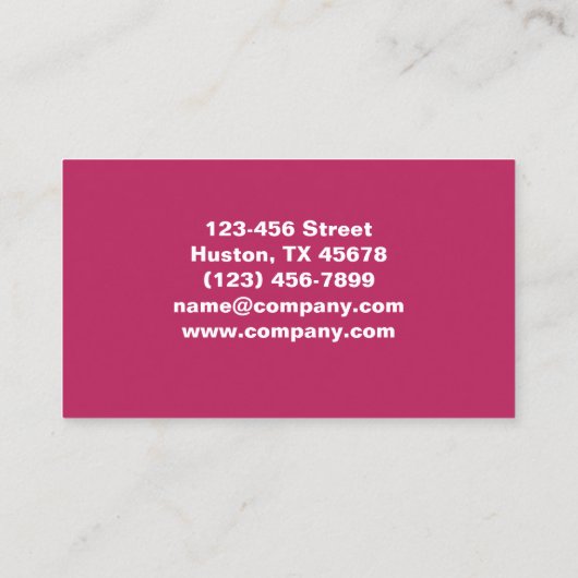 美しいモダンメイクアップマニキュア爪、 ネイルネイルサロン 名刺 (裏面)