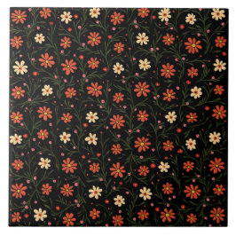 美しいモダンヴィンテージフローラ収集 タイル