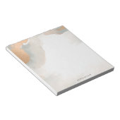 美しいモダン水彩抽象芸術バラ金ゴールド ノートパッド (アングル)