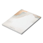 美しいモダン水彩抽象芸術バラ金ゴールド ノートパッド (回転)