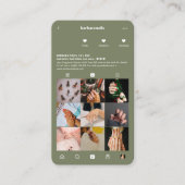 美しいモダン爪、 ネイルテックスタイリストセージ 名刺 (正面)