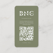 美しいモダン爪、 ネイルテックスタイリストセージ 名刺 (裏面)