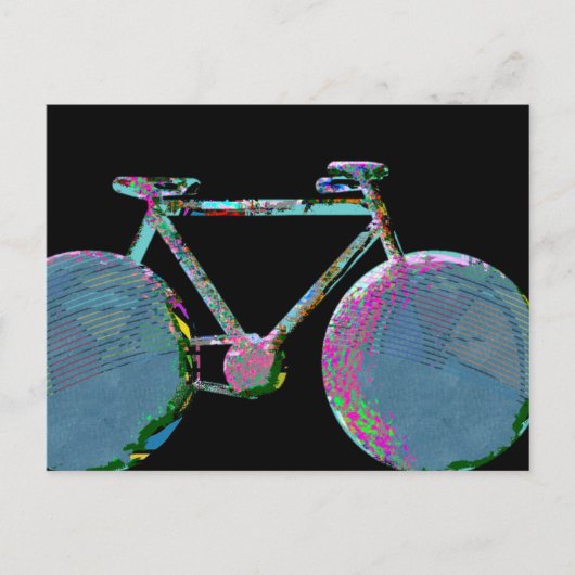 美しいモダン自転車写真 ポストカード (正面)