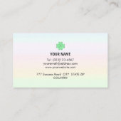 美しいモダン色数々ののパステルシェード 名刺 (裏面)