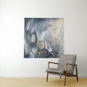 美しいモダン雪の冬の風景 タペストリー (インサイチュ(横))