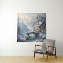 美しいモダン雪の冬の風景