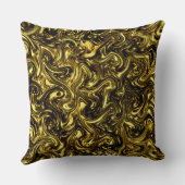 美しいモダン黄金のパターン湾曲ファッショナート クッション (裏面)