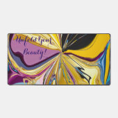 美しいモチベーションを展開する液化抽象芸術 デスクマット (正面)