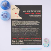 美しいモデル、整形外科医、整形外科 チラシ (シングル)