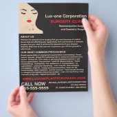 美しいモデル、整形外科医、整形外科 チラシ (手)