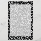 美しいモノクロ文房具 便箋 (正面)