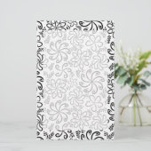 美しいモノクロ文房具 便箋 (スタンド正面)