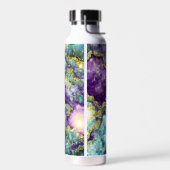美しいモノグラムのアメジストクリスタルジオード ウォーターボトル (左面)