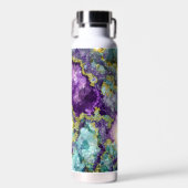 美しいモノグラムのアメジストクリスタルジオード ウォーターボトル (正面)