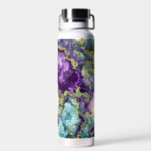 美しいモノグラムのアメジストクリスタルジオード ウォーターボトル (背面)