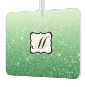 美しいモノグラムの緑 カーエアーフレッシュナー (左)