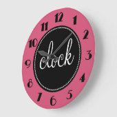 美しいモノグラムカスタマイズ時計 ラージ壁時計 (傾斜)