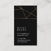 美しいモノグラム緑の水の色Dimaond Cre 名刺 (裏面)