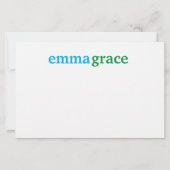 美しいモノグラーム文房具ノートカード 便箋 (正面)