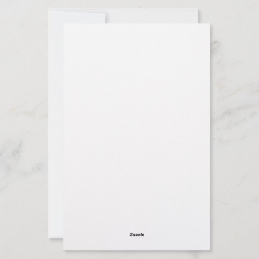 美しいモノグラーム文房具ノートカード 便箋 (裏面)