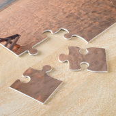 美しいモルディブのビーチの日没 ジグソーパズル (側面)