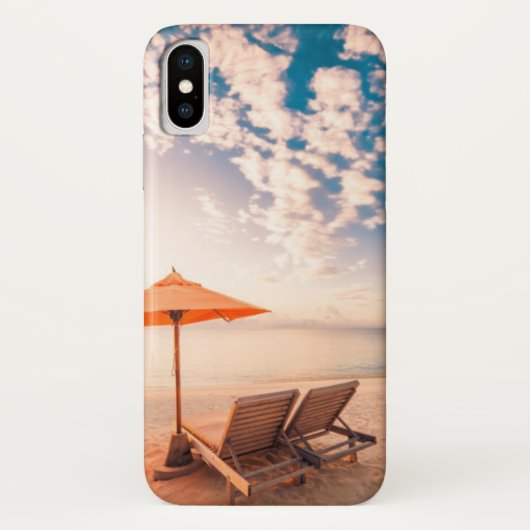 美しいモルディブのビーチの日没 Case-Mate iPhoneケース (裏面)