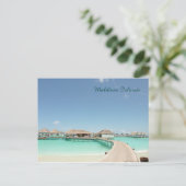 美しいモルディブ諸島、ターコイズ海 ポストカード (スタンド正面)