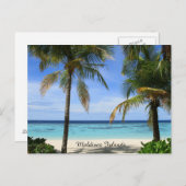 美しいモルディブ諸島 ポストカード (正面/裏面)