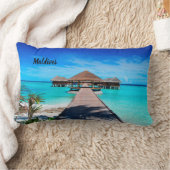 美しいモルディブ ランバークッション (ブランケット)